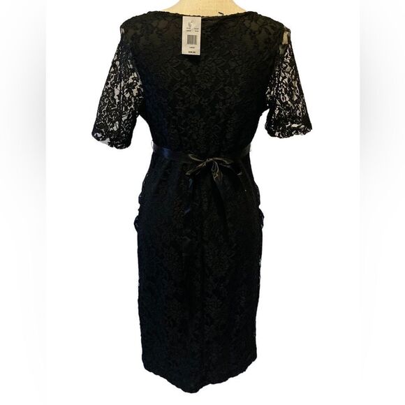 Planet Motherhood Black Lace cocktail Dress Large NWT - Picture 5 of 10